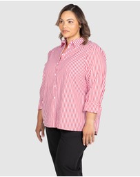 Love Your Wardrobe - Ella Stripe Button-Up Shirt