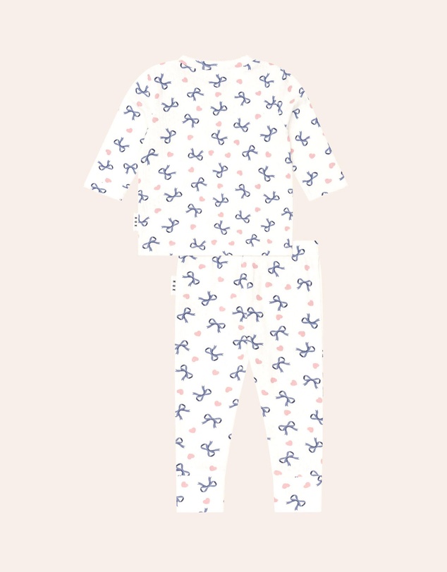 Huxbaby - Hearts And Bows Long Sleeve Pyjama Set - Babies-Kids