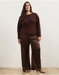 Atmos&Here Curvy - Safffy Satin Pants