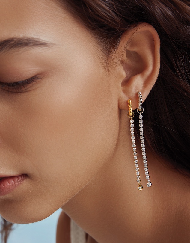 Ania Haie - Gold Row Bezel Earring Charm