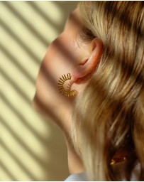 Ottoman Hands - Aylin Gold Hoop Earrings