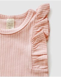 WITH LOVE FOR KIDS - Shimmy Wide Rib Tank Onesie - Babies