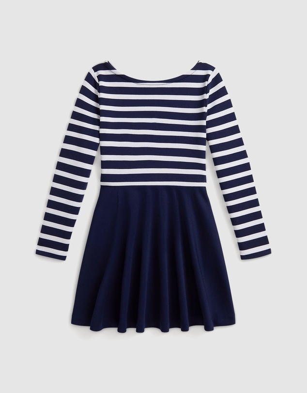 Polo Ralph Lauren - Striped Stretch Ponte Dress - Kids