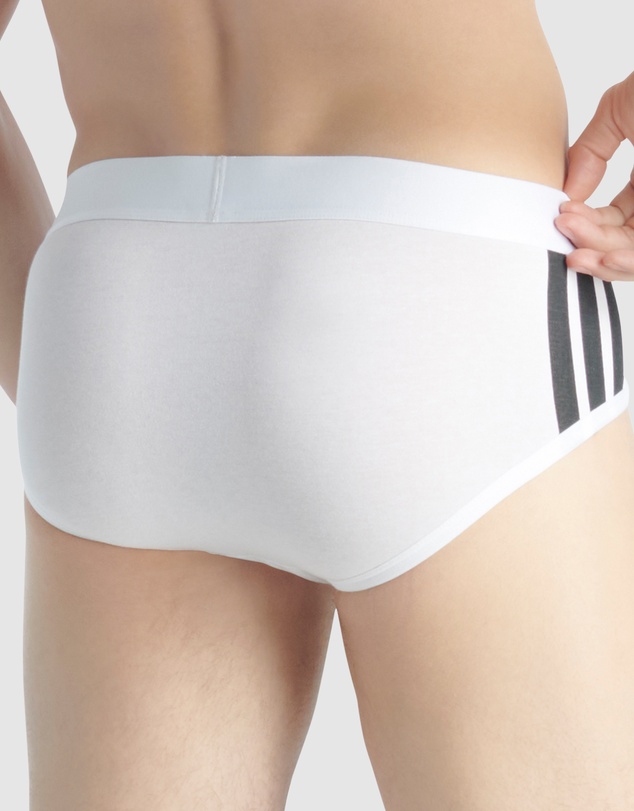 adidas Sportswear - 2 Pack Active Flex Cotton 3 Stripes Low Rise Brief Underwear