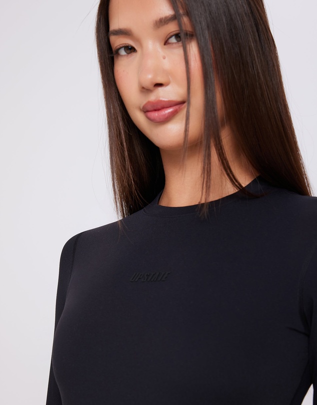 Upstate - Air Sculpt Long Sleeve Top - Black