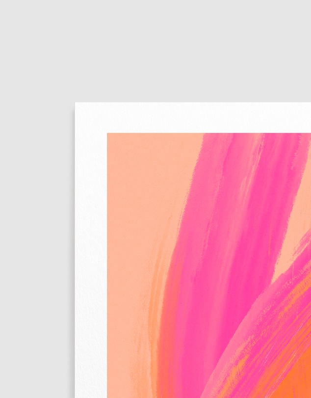 Olive et Oriel - Color Strokes No 15 by Treechild Art Print