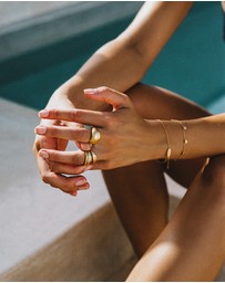 Kirstin Ash - Golden Light Dome Ring