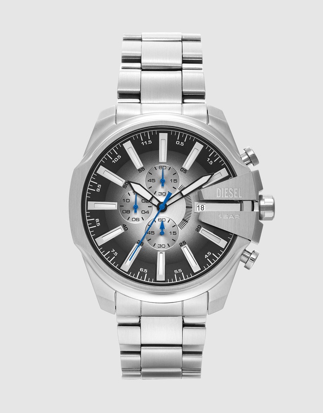 Diesel - Mega Chief Slim Silver Tone Analogue-Chronograph Watch