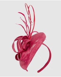 Max Alexander - Pillbox Red Racing Fascinator