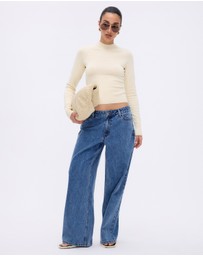 Minima Esenciales - Reese Cotton Cashmere Rib Knit Top