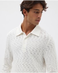 AERE - Organic Cotton Slub Rugby Polo