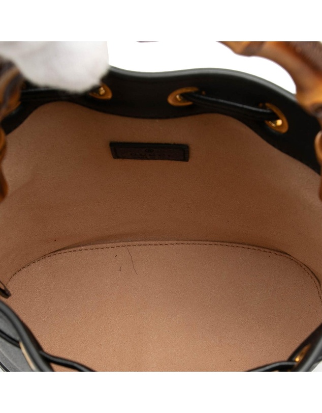 Pre-Loved by Azura Reborn - Pre-Loved Mini Calfskin Bamboo Diana Bucket Bag