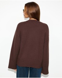 Dazie - Zara Asymmetric Knit Jumper