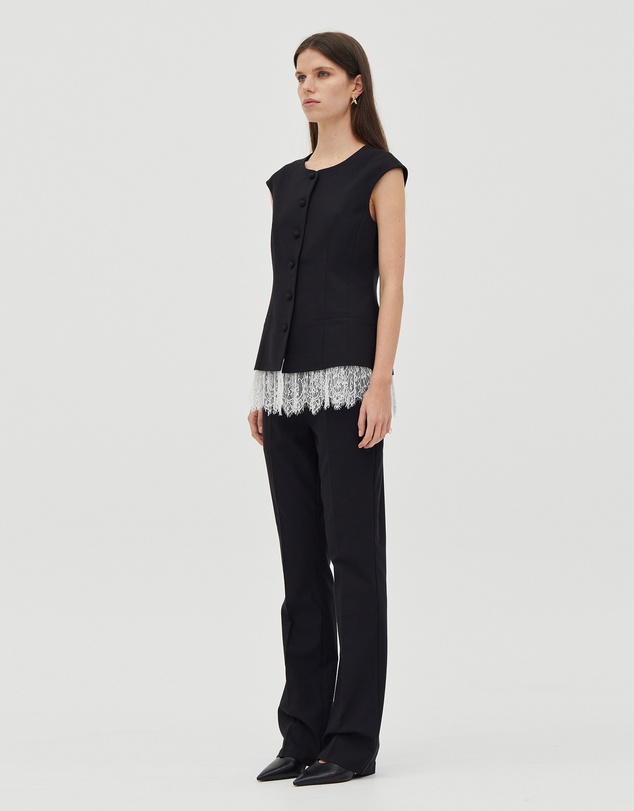 Third Form - Nocturne Lace Trim Vest