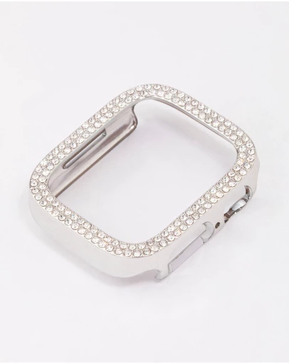 Lovisa - Silver & Diamante Watch Case 40/41mm