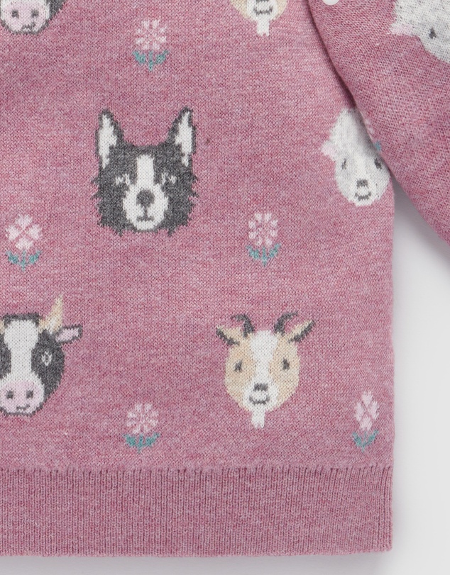 Purebaby - Farm Friends Jumper - Kids-Babies