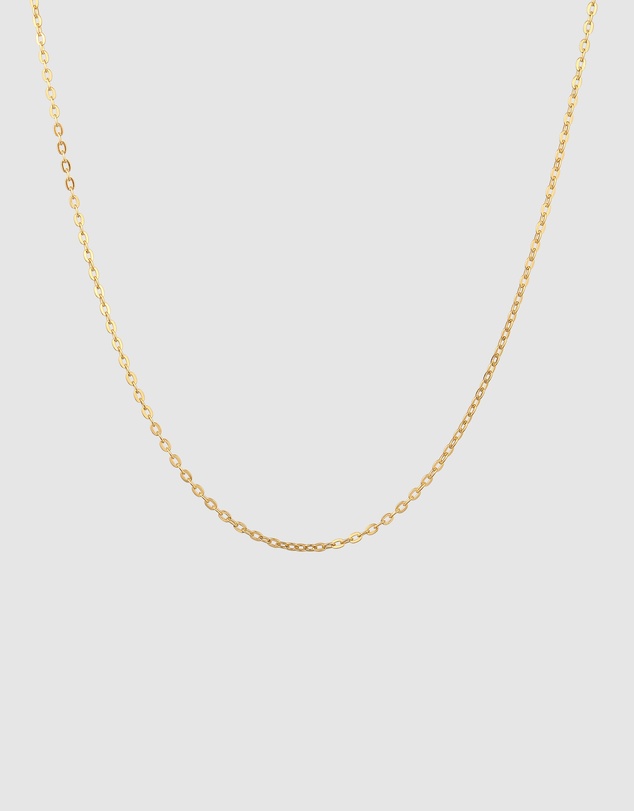 Elli Jewelry - Necklace Women Elegant Anchorchain 925 Sterling Silver Gold Plated