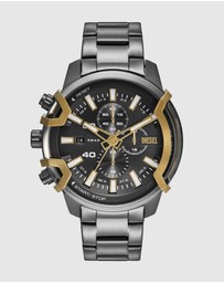 Diesel - Griffed Gun-Metal Chronograph Watch