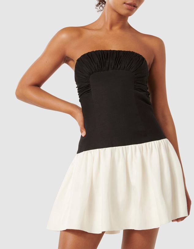 Forever New - Carla Strapless Contrast Mini Dress