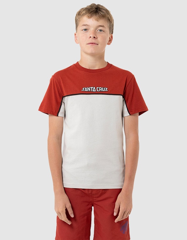 Santa Cruz - Fisheye Strip Front Short Sleeve Tee - Teens