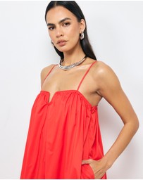 AERE - Arli U Neckline Maxi Dress