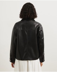 Atmos&Here - Mabel Leather Look Jacket