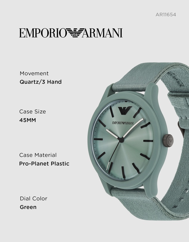 Emporio Armani - Green Analogue Watch
