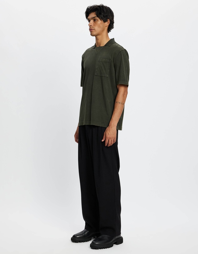 Scotch & Soda - 3 Crosses Program Garment Dyed Heavy Jersey Polo
