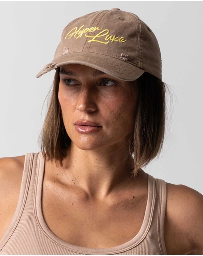 HyperLuxe The Label - Distressed Logo Cap