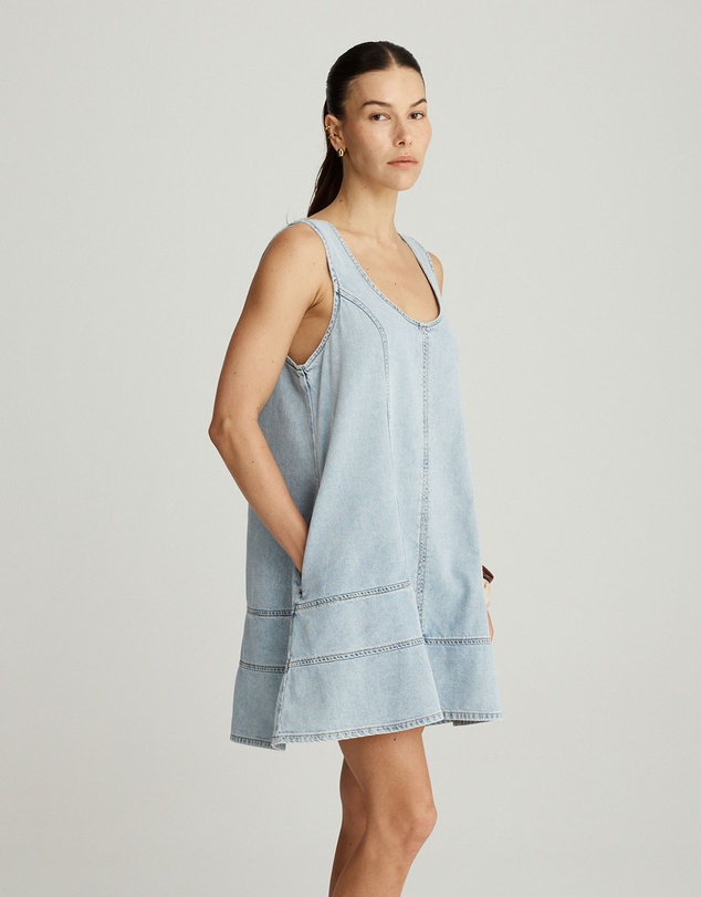 Mattir - Maja Dress in Light Wash
