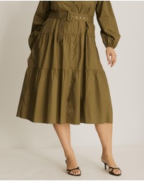 Atmos&Here Curvy - Aria Two Tiered Maxi Dress
