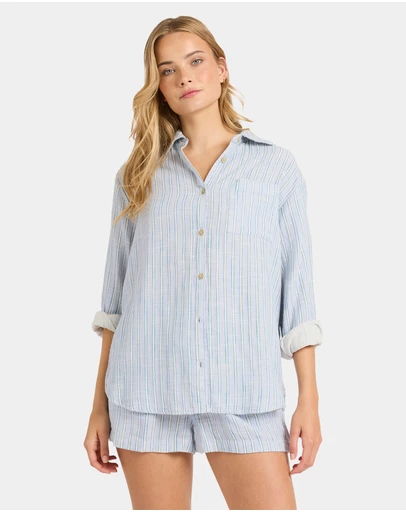 Billabong - Womens Wanderer Printed Long Sleeve Shirt