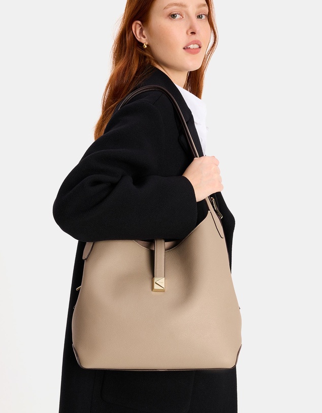 Kate Spade - Deco Pebbled Leather Large Shoulder Bag