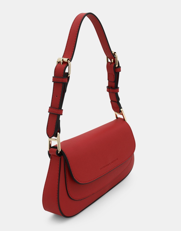 Morgan & Taylor - Hailey Shoulder Bag in Bright Red