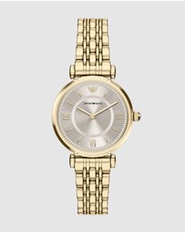 Emporio Armani - Gold Tone Analogue Watch