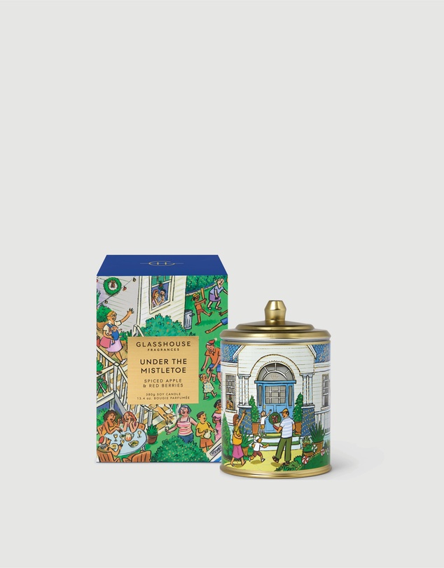 Glasshouse Fragrances - Under The Mistletoe 380g Soy Candle