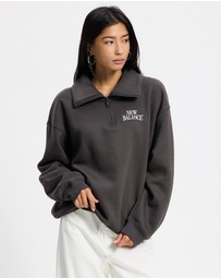 New Balance - Trackside Fleece Half Zip Sweat