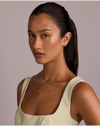 Michael Hill - Bead Heart Pendant and Stud Earrings Set in 10kt Yellow Gold