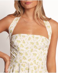 Petal & Pup - Thornton Mini Dress - Yellow Floral