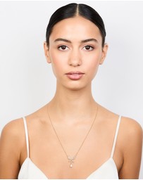 Lovisa - Gold Plated Cubic Zirconia Butterfly Teardrop Necklace