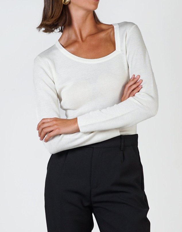 Lydan The Label - Tear Drop Neckline Knit