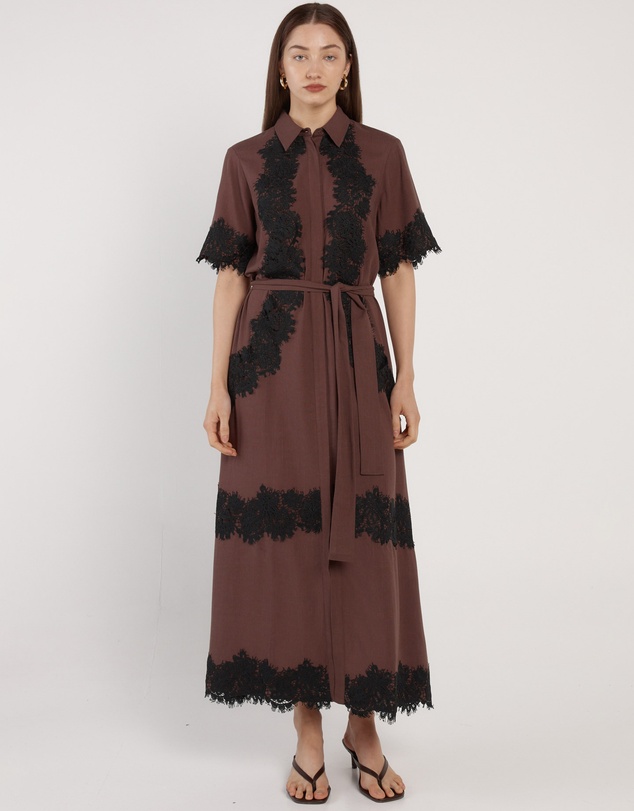 Fate + Becker - Cyra Linen Lace Dress