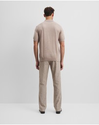 Country Road - Australian Merino Short Sleeve Trophy Knit Polo