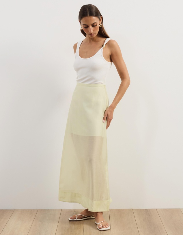 Atmos&Here - Lola Organza Sheer Maxi Skirt