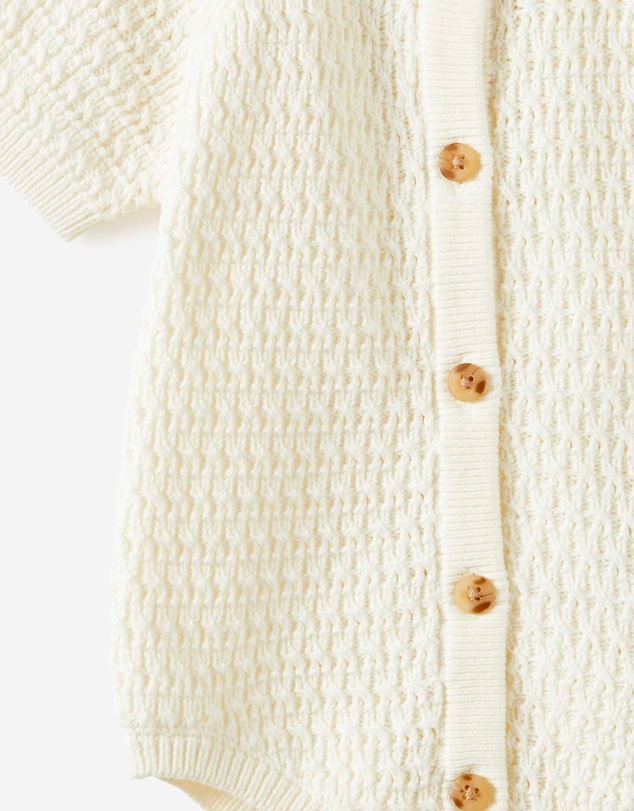 Cotton On Kids - Baby Organic Raglan Knit Bubbysuit