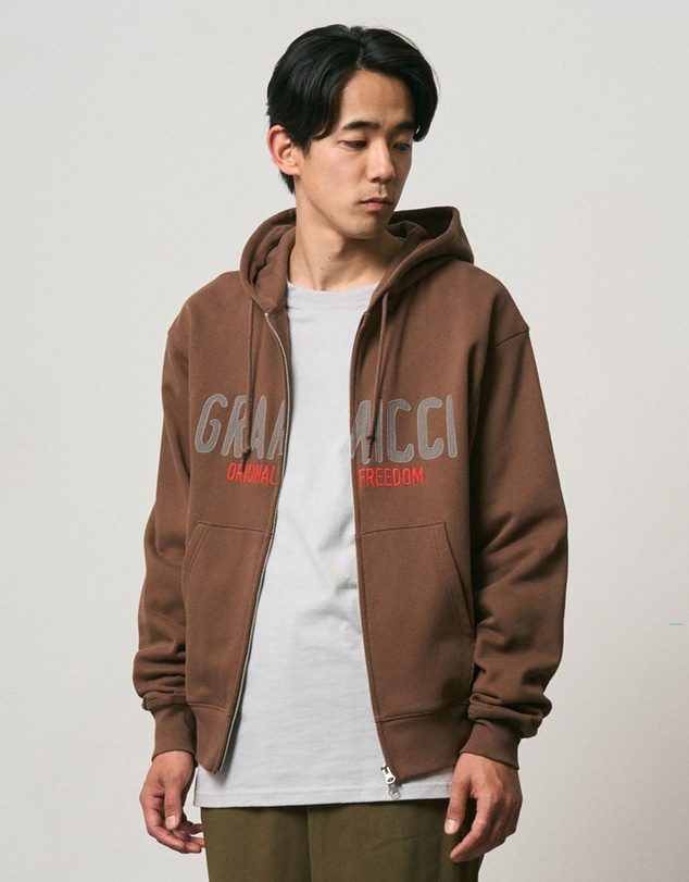 Gramicci - Spell Out Zip Hooded Sweatshirt