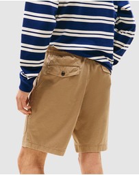Tommy Hilfiger - Washed Twill Relaxed Cargo Shorts