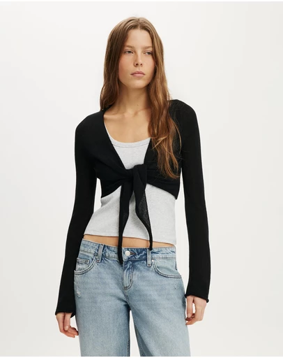 Cotton On - Tie Front Shrug