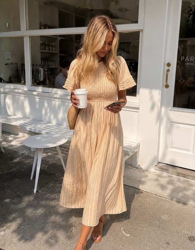 Esther & Co - Iolana Dress - Beige