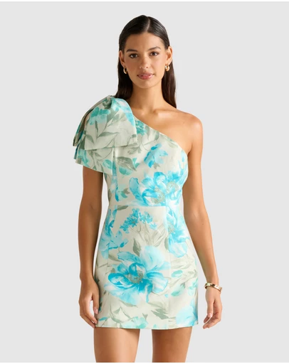 Forever New - Darcy One Shoulder Bow Mini Dress
